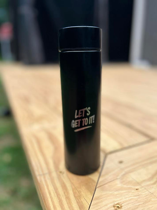 Insulated Stainless Steel Water Bottle 'Let's Get To It'
