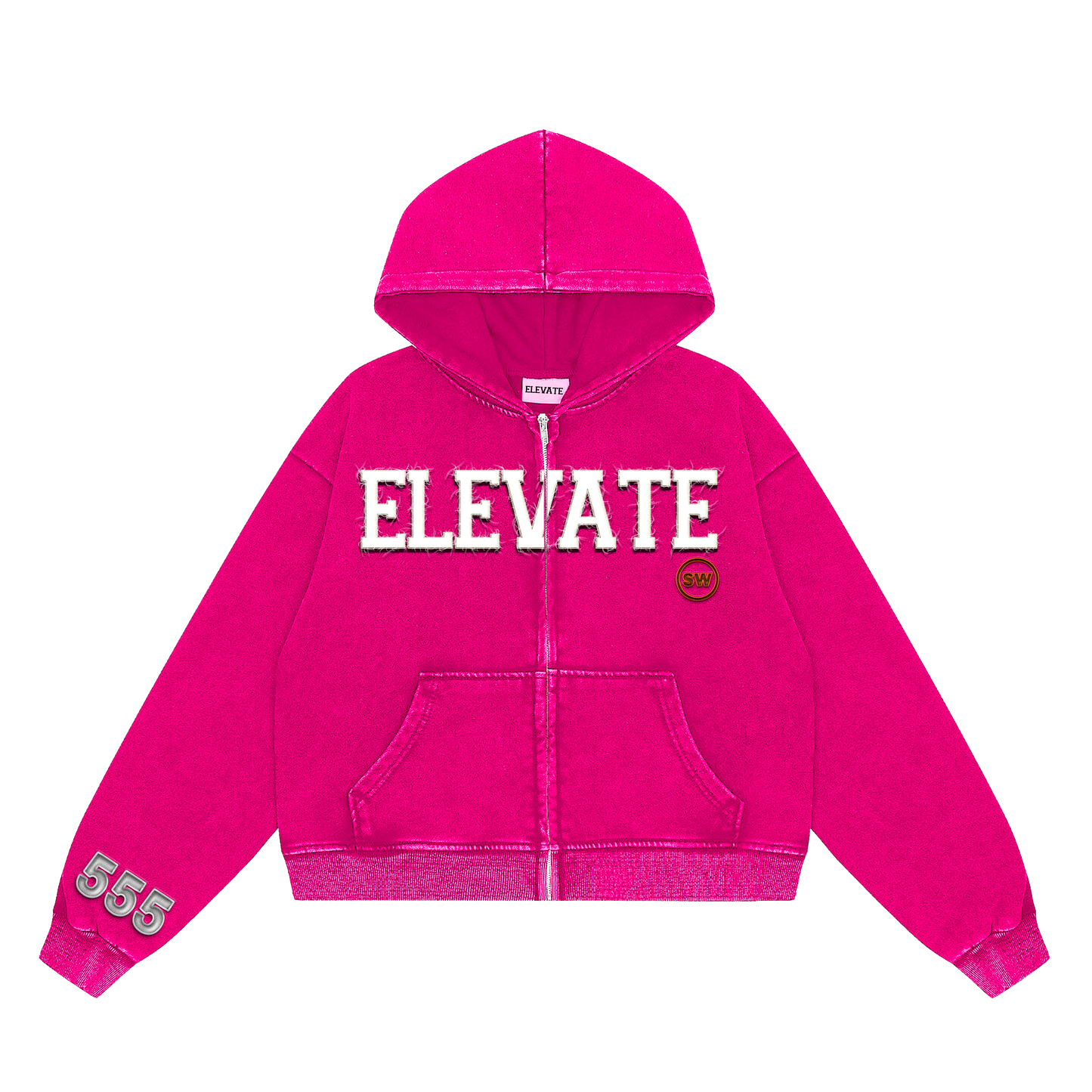 Pink Zip up Hoodie