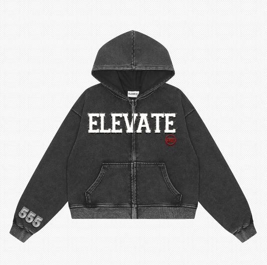 Gray Zip Up Hoodie